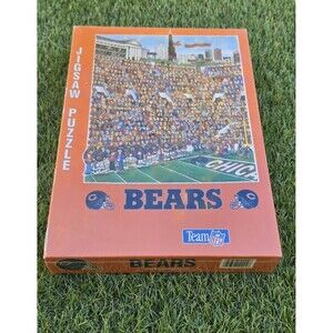 Vtg Chicago Bears NFL John Holladay Fandemonium Jigsaw Puzzle 513 Piece New